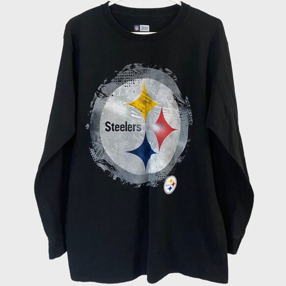 NFL Other - NFL Pittsburgh Steelers Team Apparel Shirt Mens Large Black Football Long Sleeve